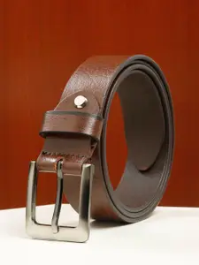 Teakwood Leathers Men Textured Leather Belt
