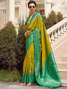 DEVATITHI Mustard Pure Soft Silk Saree