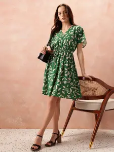 all about you Floral Print Wrap Dress