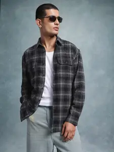 The Roadster Lifestyle Co. Men Relaxed Checked Pure Cotton Casual Shirt