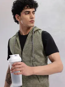 HRX by Hrithik Roshan Men Printed Rapid-Dry Hooded Sports Sweatshirt