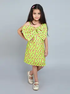 Pink Chick Girls Printed A-Line Dress