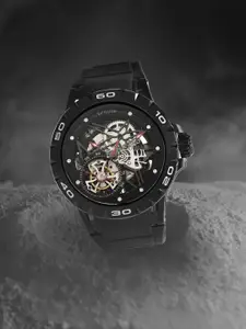 Britime Men Skeleton Dial & Straps Analogue Automatic Motion Powered Watch 227-P40406