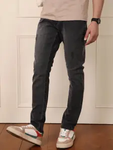 WROGN Men Comfort Slim Fit Mildly Distressed Light Fade Jeans