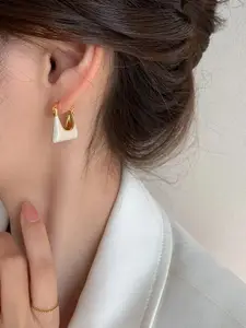Celestique Contemporary Shaped Hoop Earrings