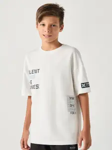 max Boys Graphic Printed Round Neck Cotton Oversized T-shirt