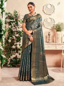 Satrani Woven Design Zari Pure Silk Designer Banarasi Saree