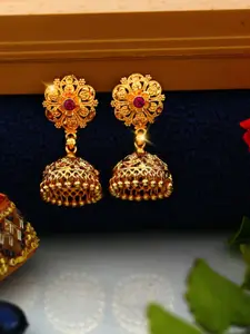 DIVASTRI Floral Jhumkas Earrings