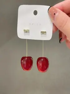 Celestique Korean Contemporary Cherry Drop Earrings