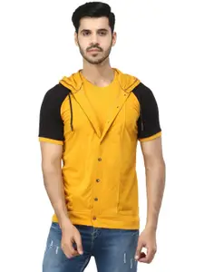 Black Collection Men Colourblocked Cotton Sweatshirt