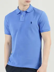 Polo Ralph Lauren Men Solid Polo Collar Cotton T-shirt