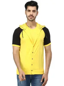 Black Collection Men Colourblocked Cotton Sweatshirt