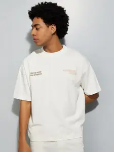 max Men Graphic Printed Round Neck Cotton Relaxed Fit T-shirt