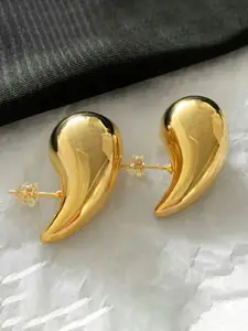Celestique Gold-Plated Contemporary Shaped Studs