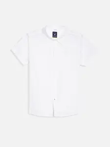 Allen Solly Junior Boys Spread Collar Textured Cotton Casual Shirt