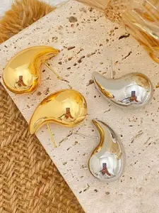 Celestique Set Of 2 Teardrop Shaped Studs