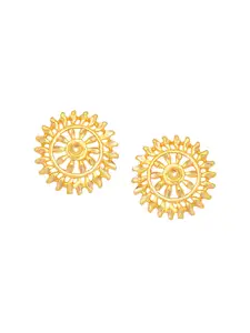 DIVASTRI Gold-Plated Floral Studs