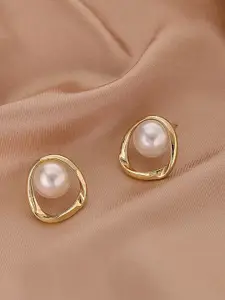 Celestique Vintage Pearls Beaded Contemporary Studs