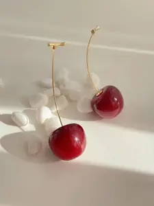 Celestique Korean Cherry Shaped Drop Earrings