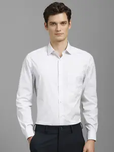 Louis Philippe Men Classic Fit Spread Collar Abstract Printed Cotton Formal Shirt