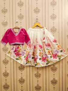 BAESD Girls Devaki Embellished Gotta Patti Ready to Wear Lehenga & Blouse With Dupatta