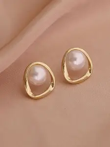 Celestique Pearls Beaded Contemporary Shaped Studs