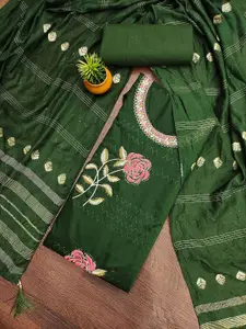 MANVAA Floral Embroidered Unstitched Dress Material