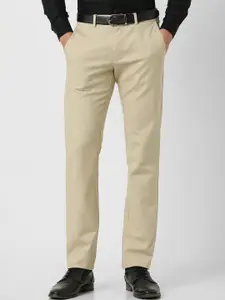 Van Heusen Men Slim Fit Mid Rise Formal Trousers