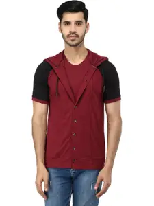 Black Collection Men Colourblocked Cotton Sweatshirt