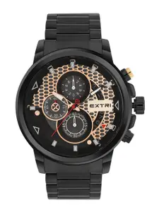 EXTRI Men Dial & Stainless Steel Bracelet Style Analogue Watch X6079-E
