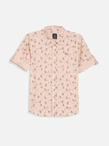 Allen Solly Junior Boys Spread Collar Conversational Printed Cotton Casual Shirt