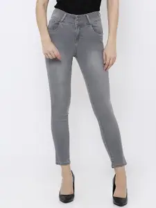 Kraus Jeans Women Skinny Fit High-Rise Light Fade Jeans