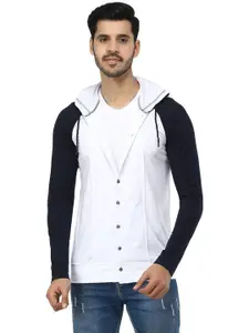 Black Collection Men Colourblocked Cotton Sweatshirt