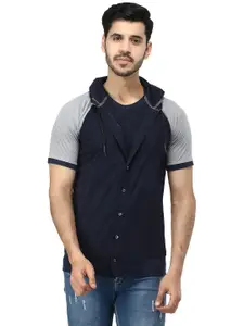 Black Collection Men Colourblocked Cotton Sweatshirt