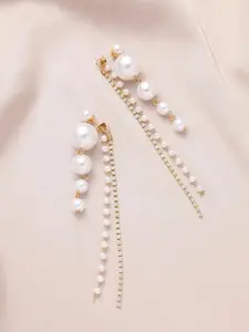 Celestique Pearls Spherical Shaped Korean Drop Earrings