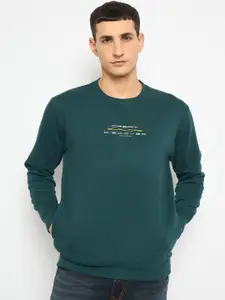 Duke Men Printed Round Neck Pullover Sweatshirt