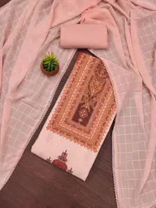 MANVAA Floral Embroidered Unstitched Dress Material