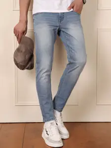 WROGN Men Comfort Skinny Fit Heavy Fade Mid-Rise Jeans