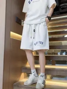 StyleCast Men Typography Printed Shorts