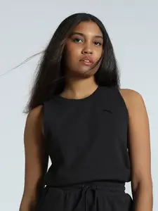 Puma Her Women Pure Cotton Round Neck Sleeveless Tank Top