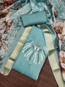 ASISA Floral Embroidered Beads And Stones Unstitched Dress Material