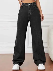 RIVI Women Jean Straight Fit High-Rise Stretchable Jeans