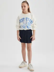 DeFacto Girls Striped Skorts Mini Skirt