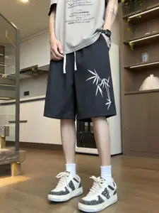 StyleCast Men Graphic Printed Relaxed Fit Knee Length Cotton Regular Shorts