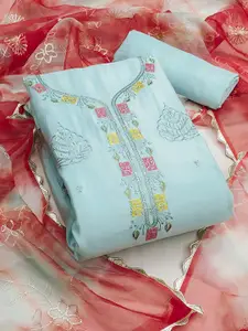 ASISA Ethnic Motifs Embroidered Sequinned Unstitched Dress Material