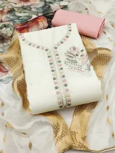 ASISA Sequined Embellished Unstitched Dress Material