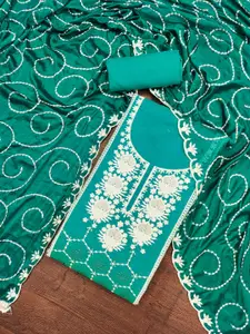 ASISA Floral Embroidered Unstitched Dress Material