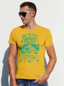 Moda Rapido Men Graphic Printed Round Neck Cotton T-shirt