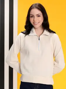 Kotty Women Shirt Collar Sweatshirt