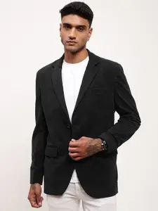 SHOWOFF Cotton Slim-Fit Single-Breasted Blazer